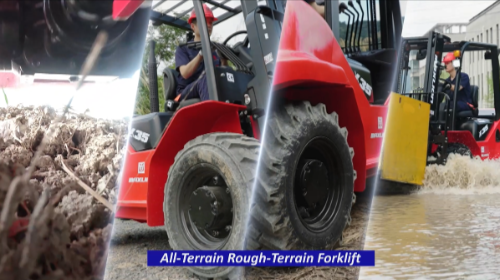 Maxlion X Series Rough Terrain 1.8-3.5T Forklift in real work conditions